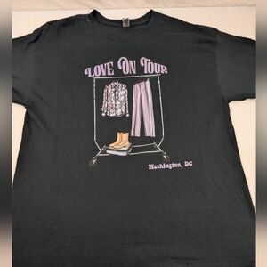Harry Styles Love On Tour Black Concert Tee Washington, DC XL Unisex